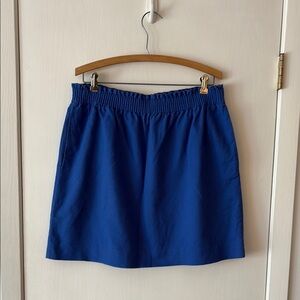 Jcrew Royal Blue Skirt - Linen/Cotton Blend